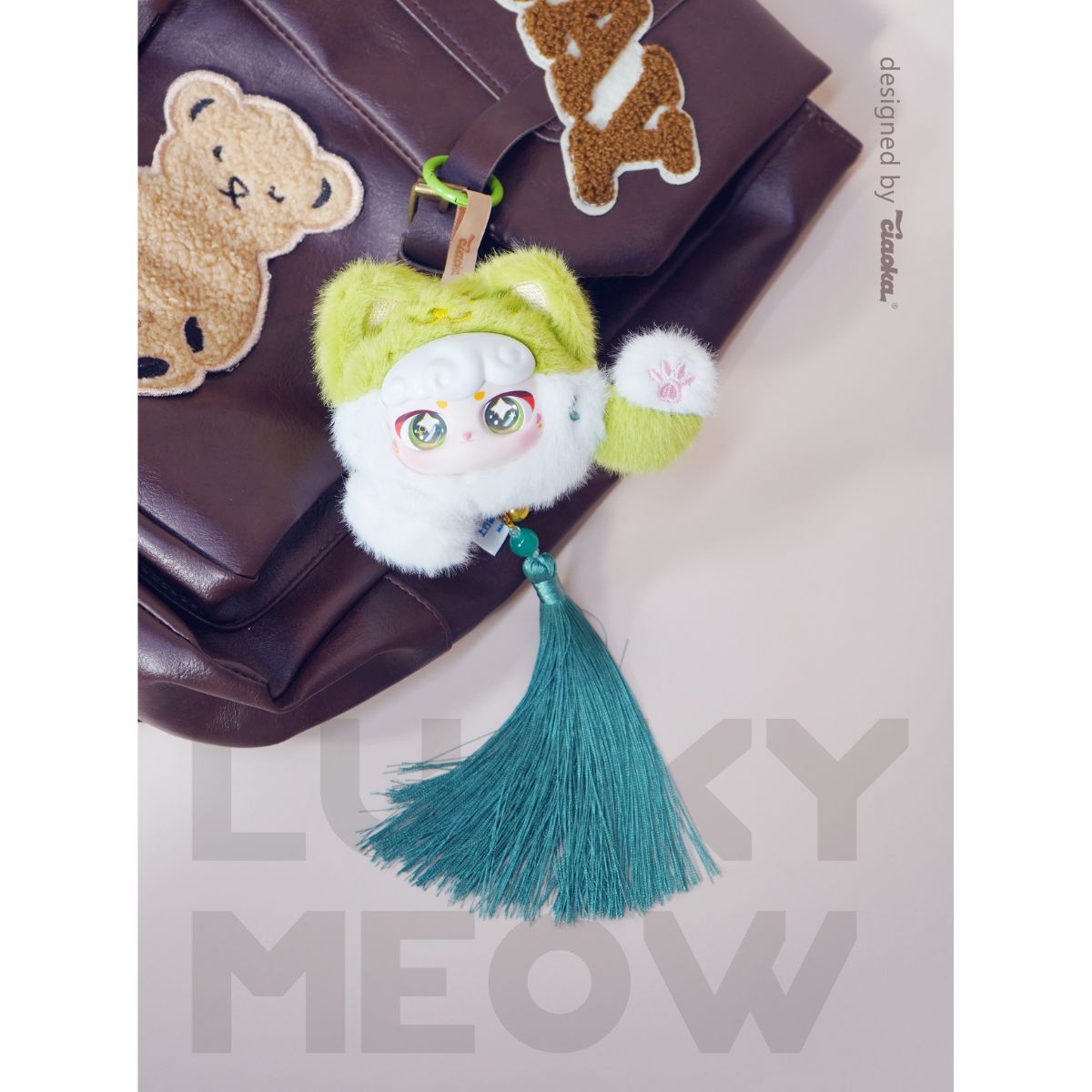 Móc Khoá Nhồi Bông Lucky Meow Cute Face PLUSH TOY CX-2412