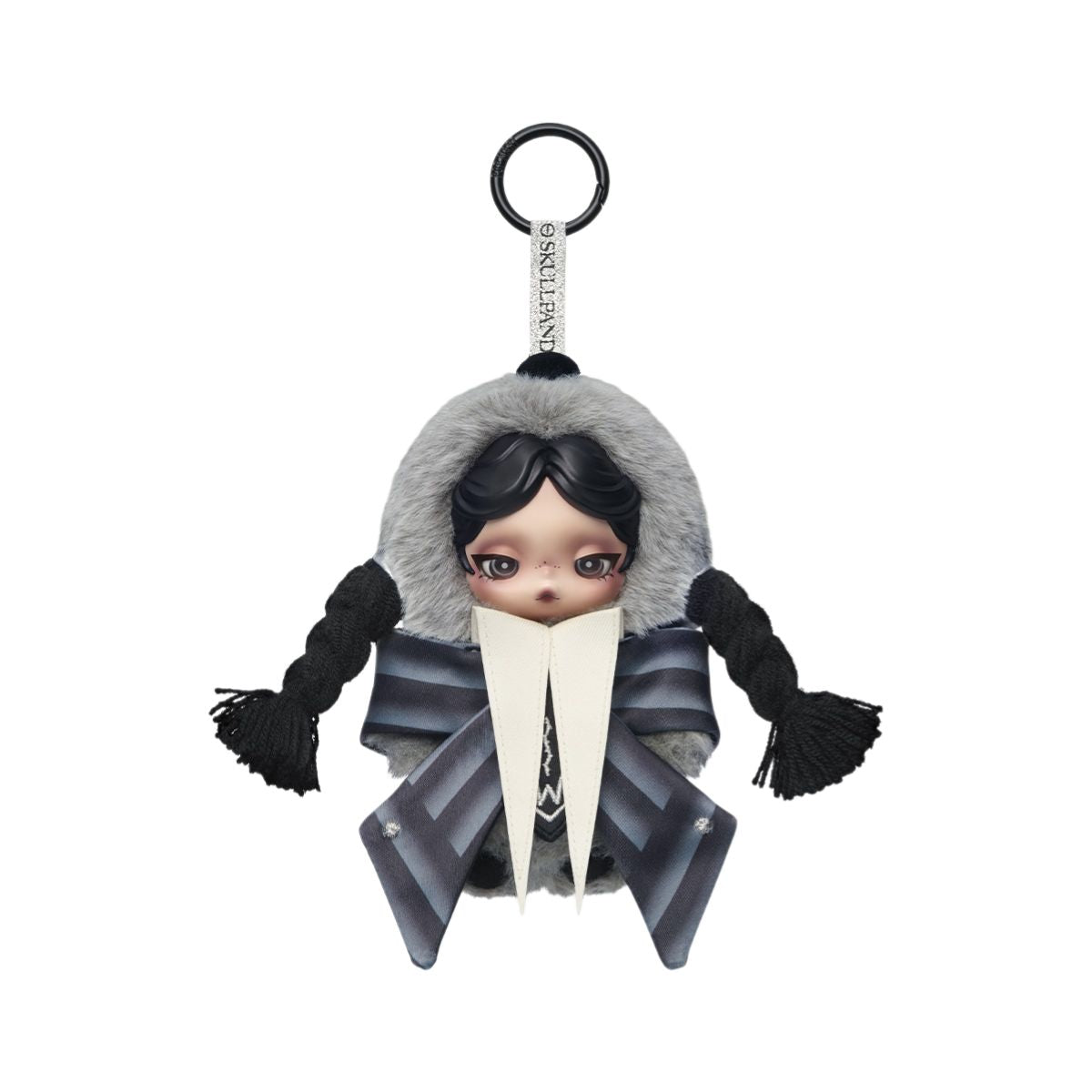 Đồ Chơi Móc Khóa Skullpanda × Wednesday Plush (Nevermore AcademyUni) POP MART 6941313040762