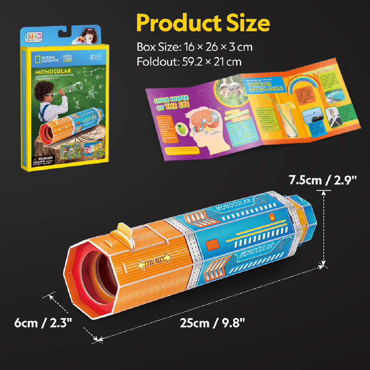 Ống Nhòm Đơn Ống Nat Geo STEAM DS1122h