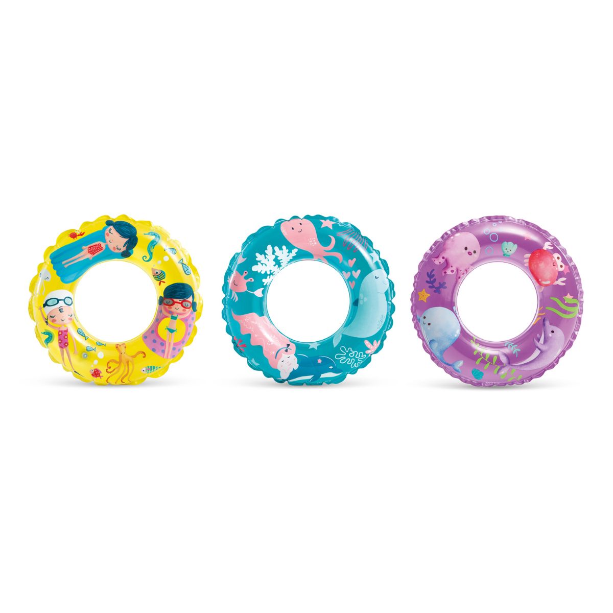 Phao Bơi Tròn Màu Vàng Đường Kính 61cm INTEX 59242