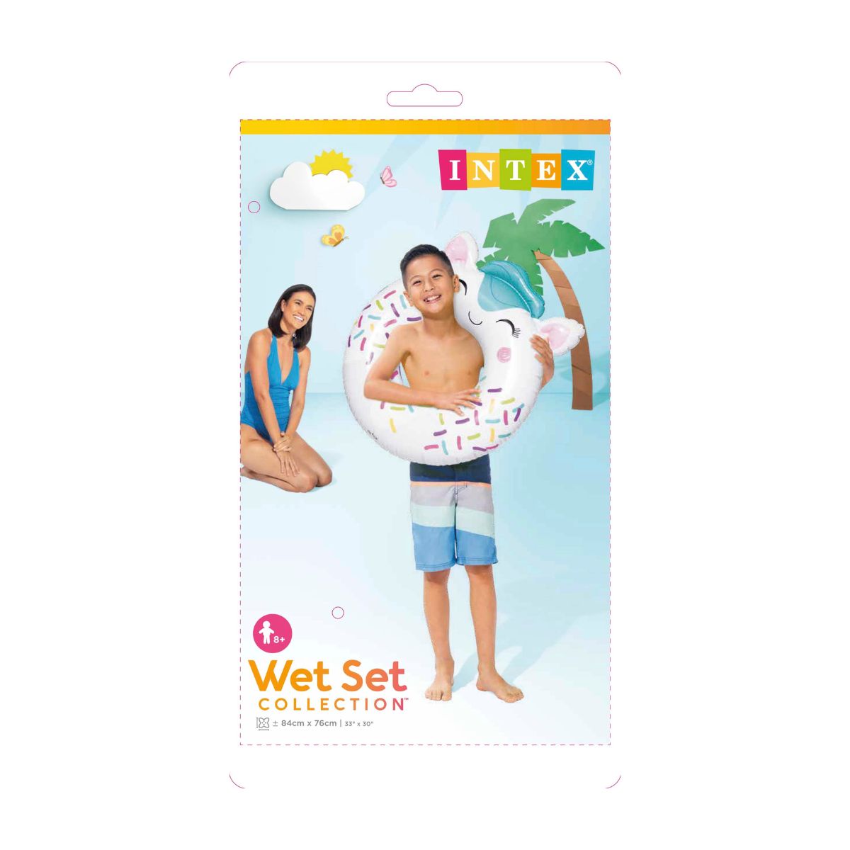 Phao Bơi Tròn Mèo Con Kitten INTEX 59266