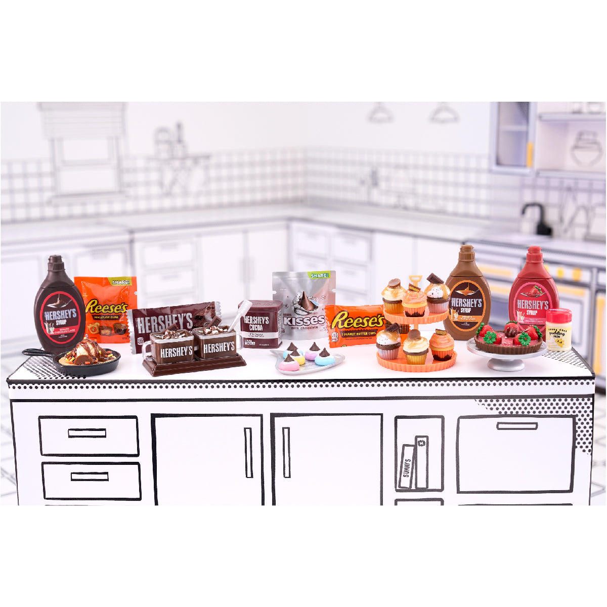 Đồ Chơi Playset Hershey's MINIVERSE 531104-EUC