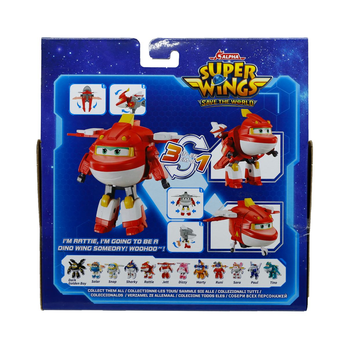 Đồ Chơi Robot Biến Hình Cỡ Lớn Rattie Thần Tốc SUPERWINGS EU790251
