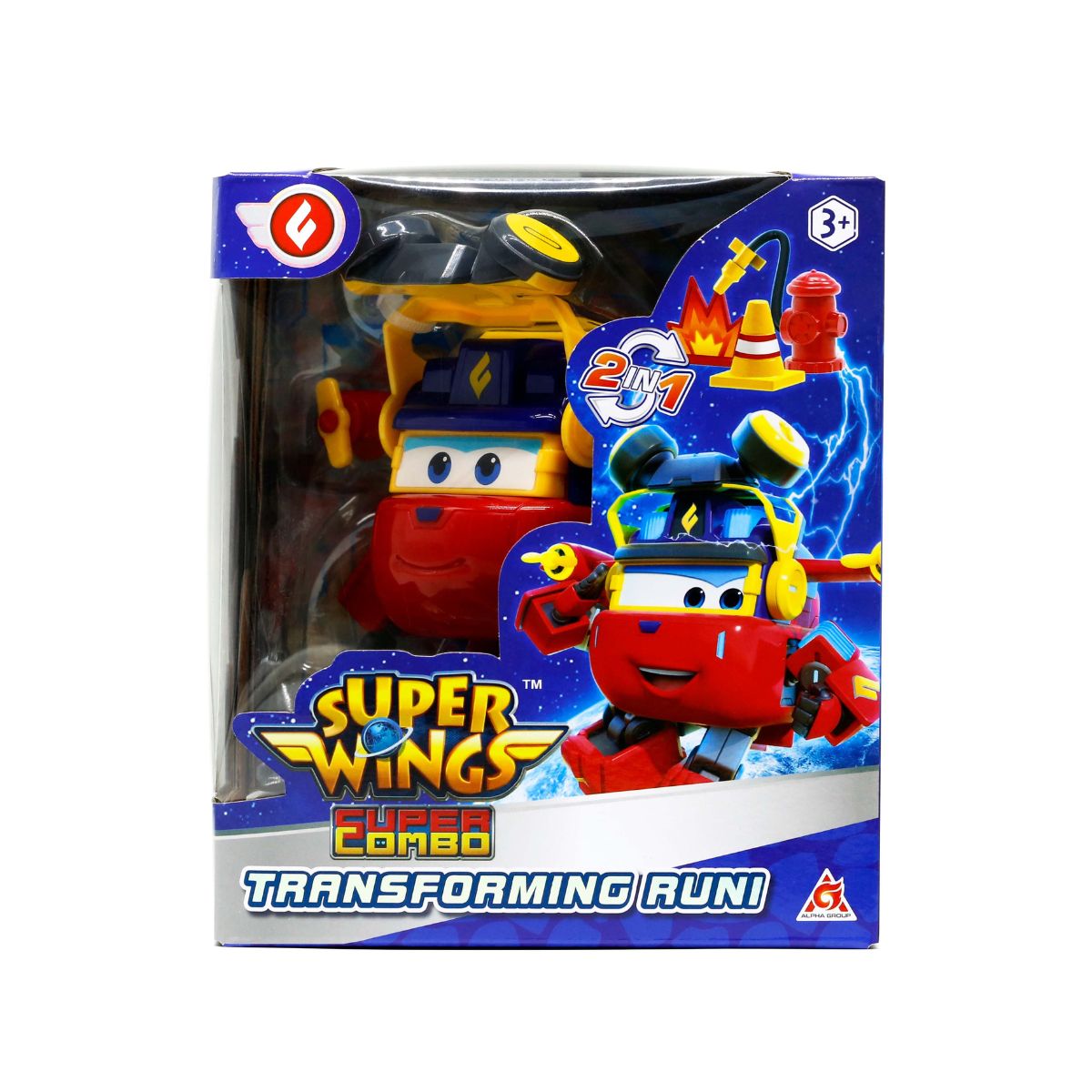 Đồ Chơi Robot Biến Hình Cỡ Lớn Runi Cứu Hỏa SUPERWINGS YW790245