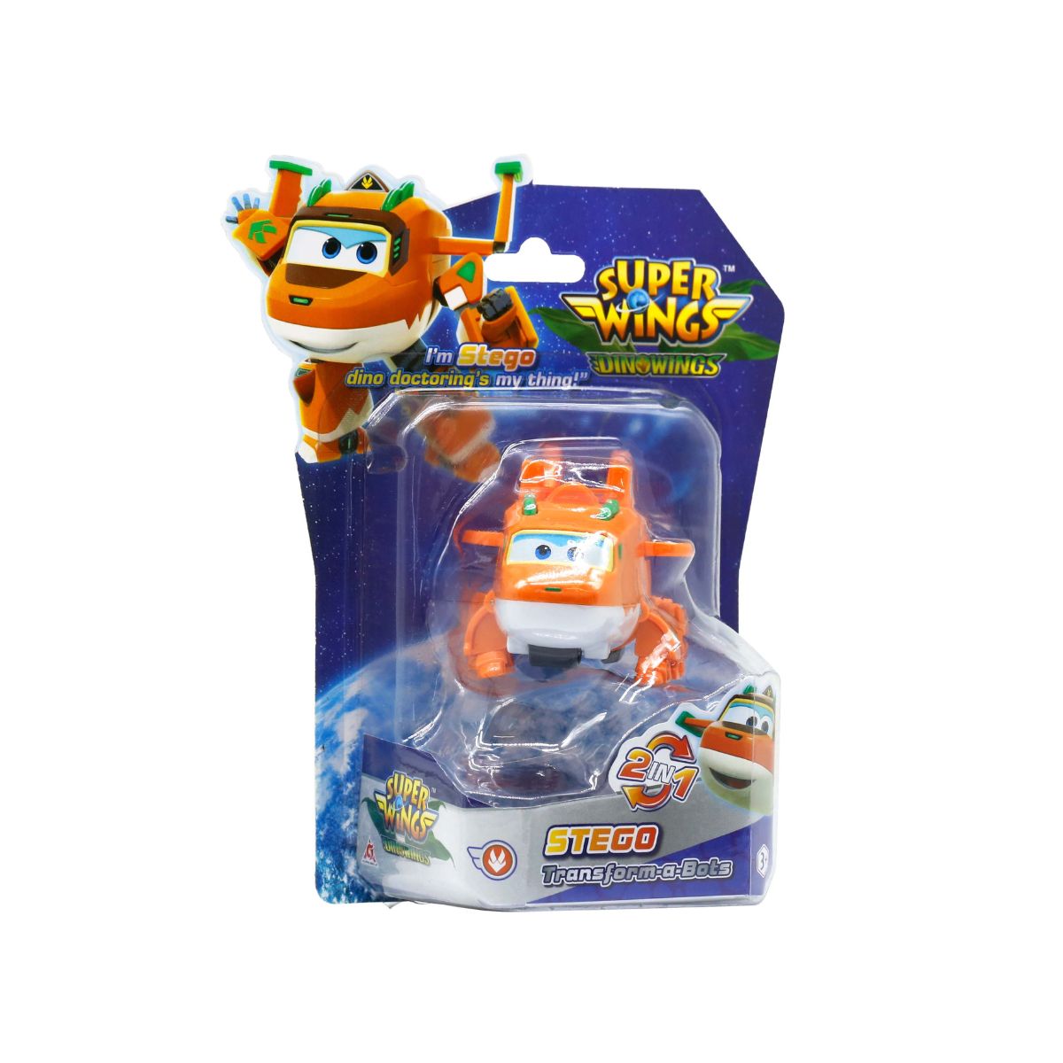 Đồ Chơi Robot Biến Hình Cỡ Nhỏ Khủng Long Steggo Bác Sĩ SUPERWINGS YW790041