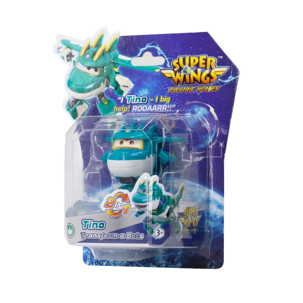 Đồ Chơi Robot Biến Hình Cỡ Nhỏ Khủng Long Tino Huyền Thoại SUPERWINGS YW780037