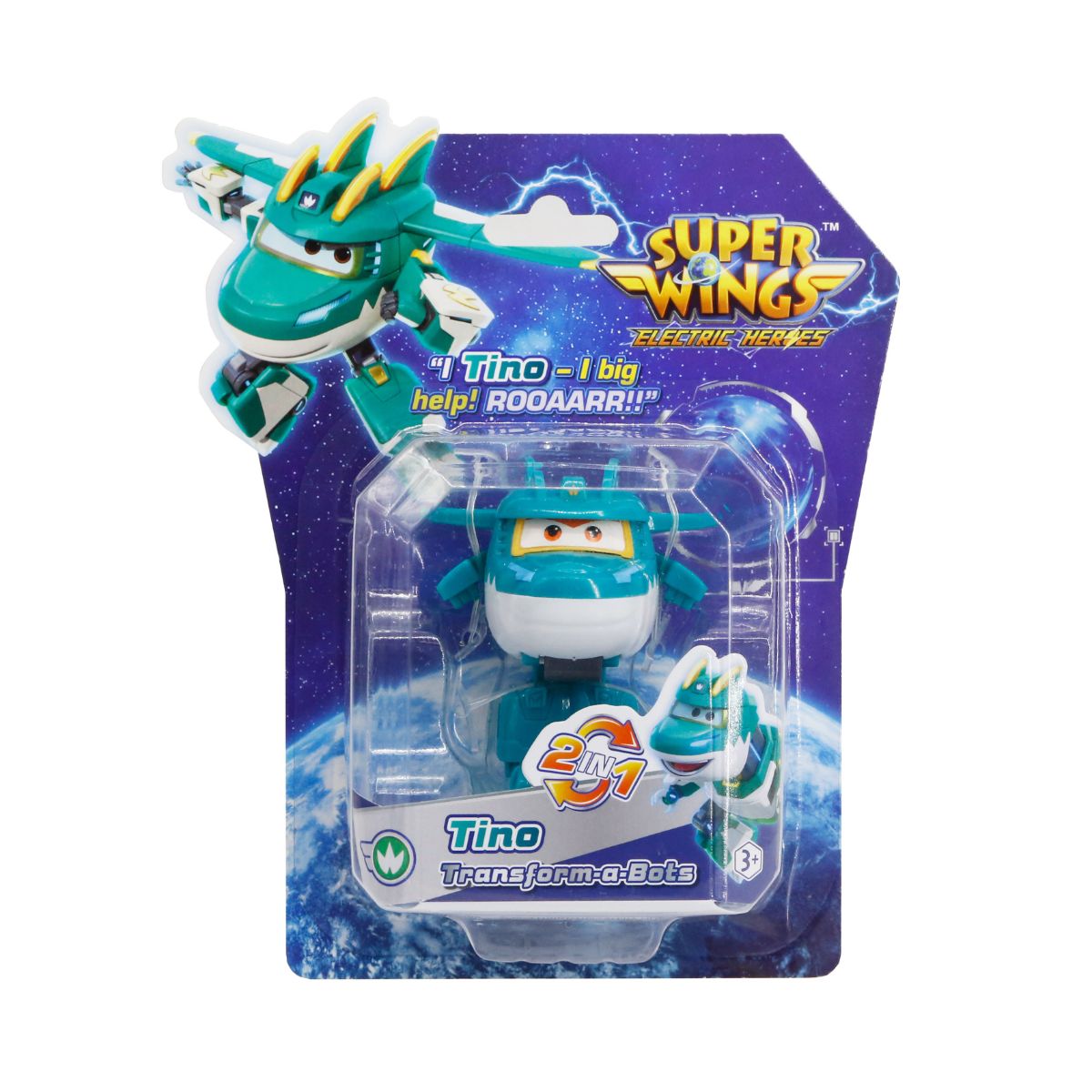 Đồ Chơi Robot Biến Hình Cỡ Nhỏ Khủng Long Tino Huyền Thoại SUPERWINGS YW780037