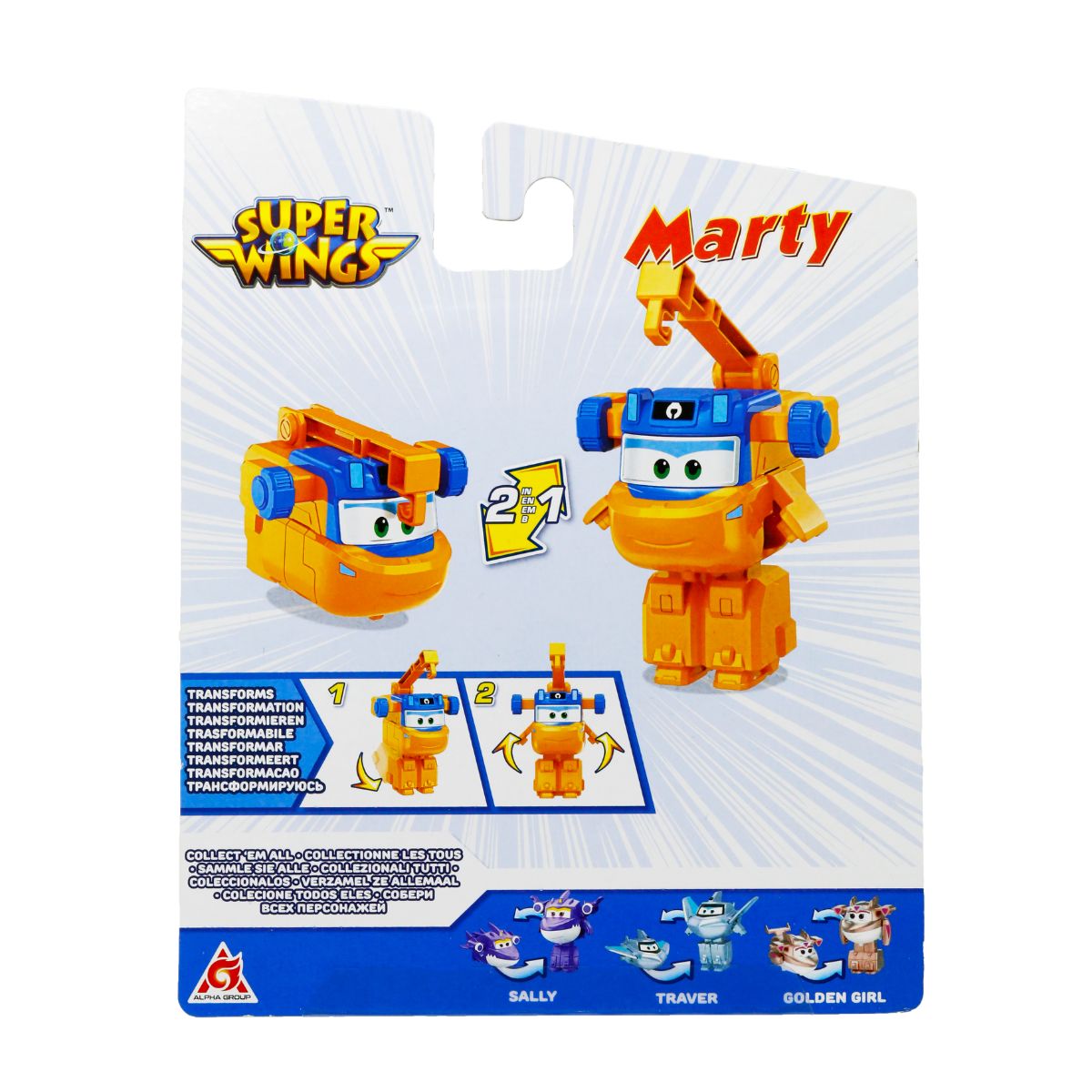 Đồ Chơi Robot Biến Hình Marty Mạnh Mẽ SUPERWINGS EU780625