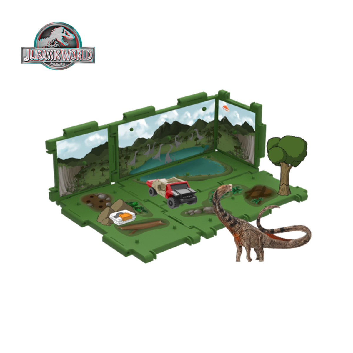 Jurassic World Playset: Titanosaurus Valley TOY MONSTER VALLEY/T02444