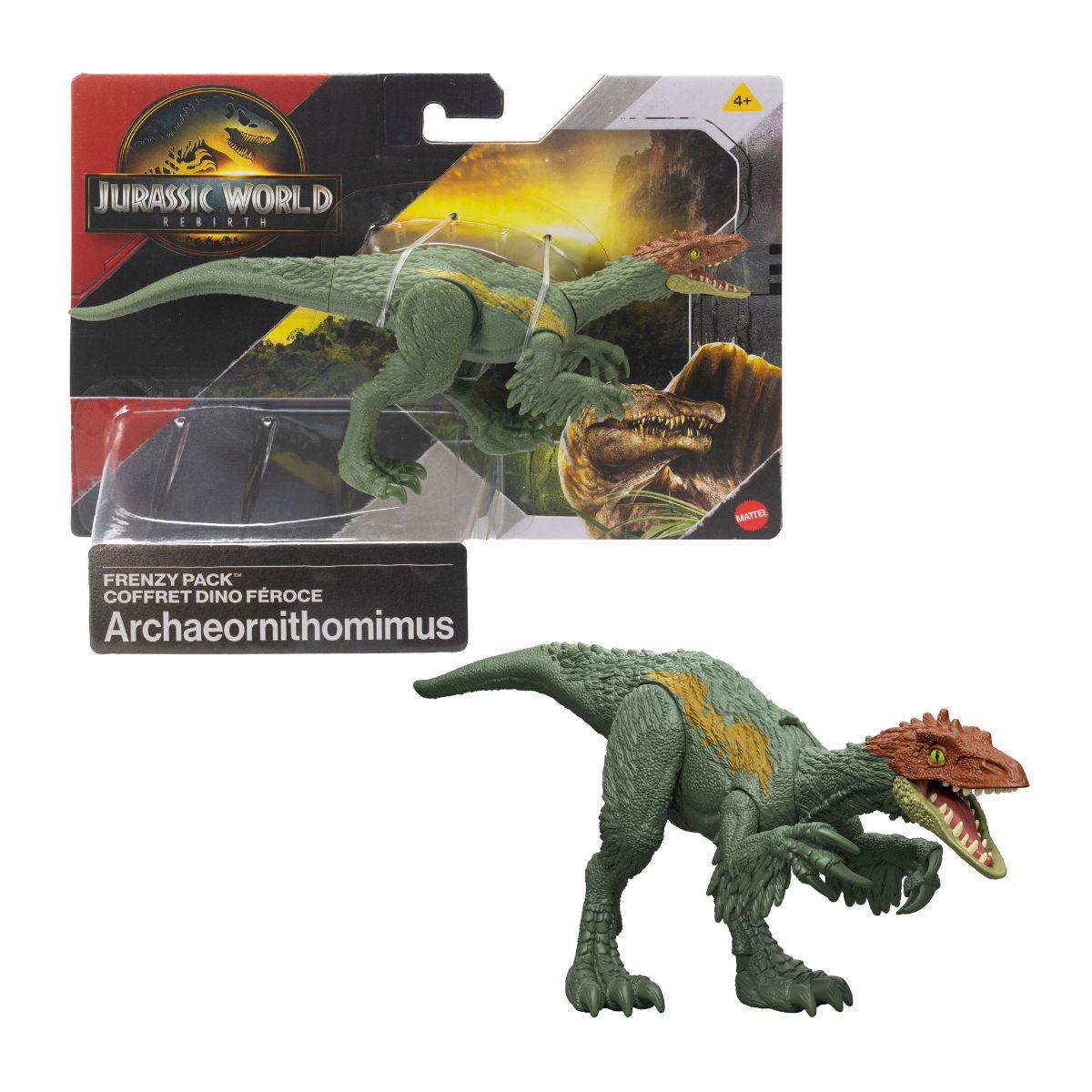 Đồ Chơi Mô Hình Saga Khủng Long Archaeornithomimus Có Khớp Linh Hoạt JURASSIC WORLD MATTEL JGB76/JGB72