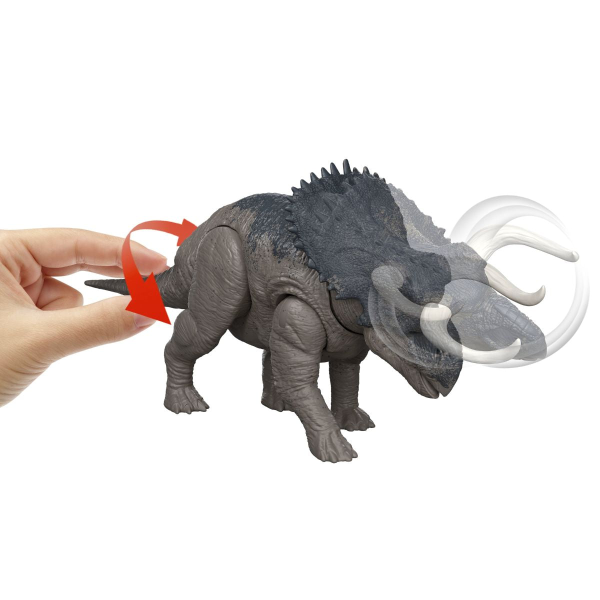 Đồ Chơi Mô Hình SaGa Khủng Long Nasutoceratops Có Âm Thanh JURASSIC WORLD MATTEL JGB87