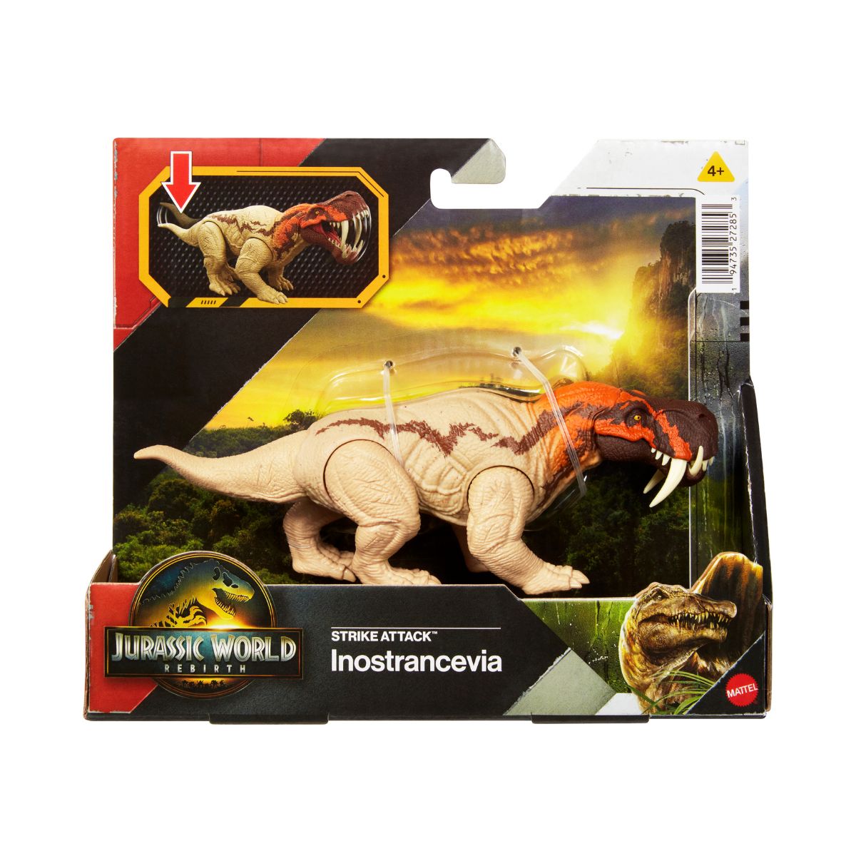 Đồ Chơi Mô Hình SaGa Khủng Long Tấn Công Inostrancevia JURASSIC WORLD MATTEL JGB77