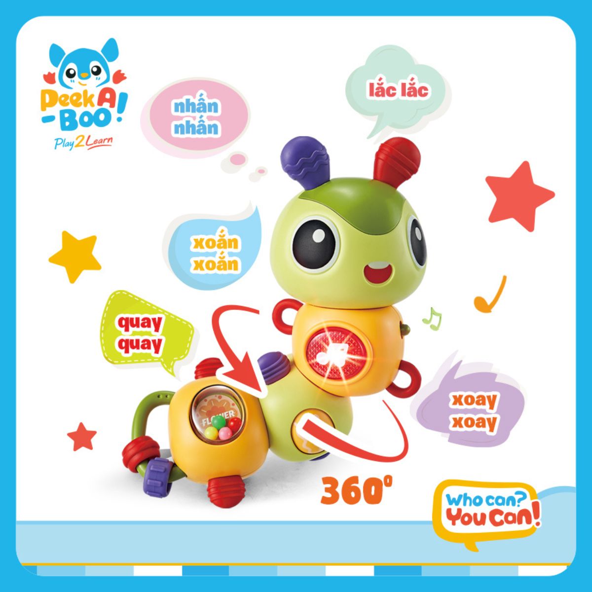 Đồ Chơi Sâu Bướm Khám Phá Vui Nhộn PEEK A BOO PAB059