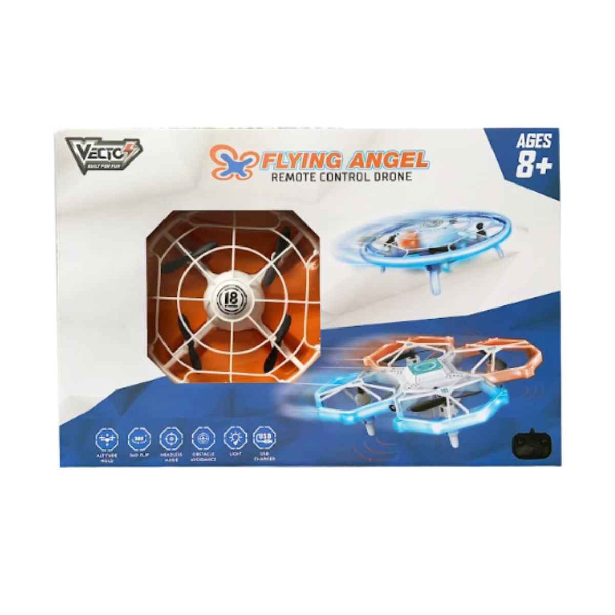 Đồ Chơi Siêu Phương Tiện Bay Flying Angel Điều Khiển Từ Xa (Tròn) VECTO VTY18
