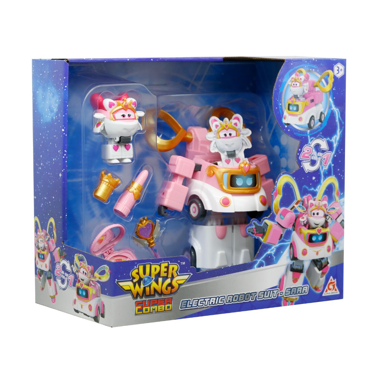 Đồ Chơi Siêu Robot Biến Hình Nâng Cấp - Sara Hoàng Gia SUPERWINGS EU790316