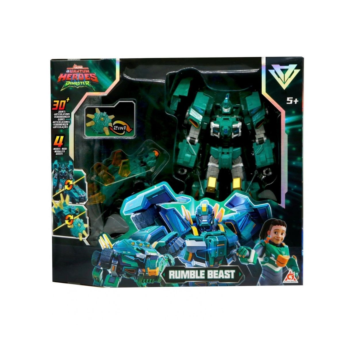 Đồ Chơi Siêu Robot Biến Hình Rumble Beast Địa Chấn DINOSTER EU583823