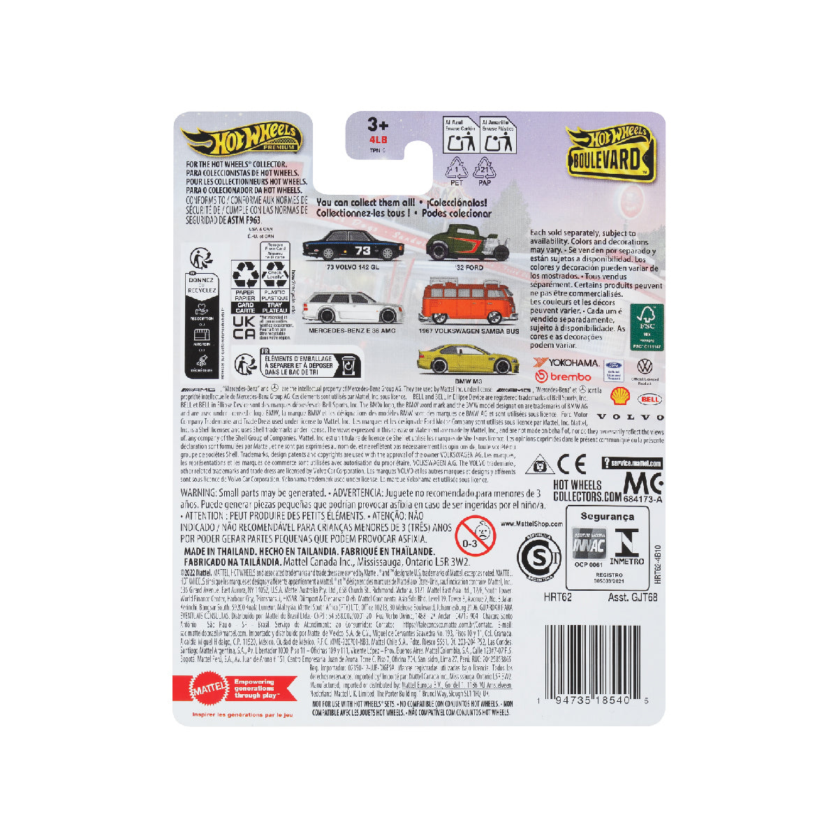 Siêu Xe Boulevard - 1967 Volkswage Samba Bus HOT WHEELS GJT68