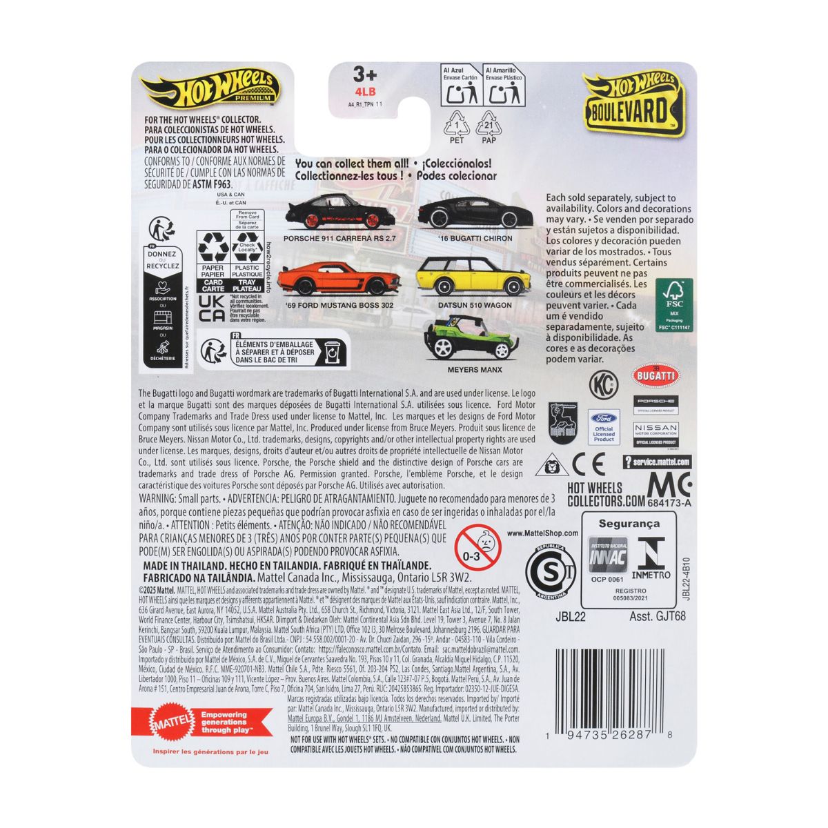 Đồ Chơi Mô Hình Siêu Xe Boulevard - Meyers Manx HOT WHEELS JBL22/GJT68