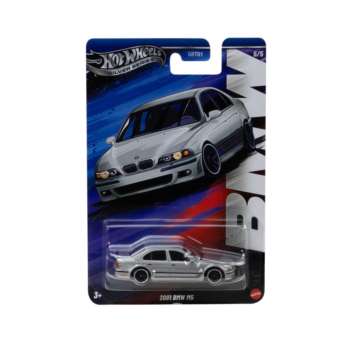 Đồ Chơi Mô Hình Siêu Xe Celebrations 2001 BMW M5 E39 HOT WHEELS JBY58/GRT01