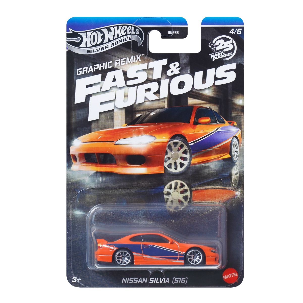 Đồ Chơi Mô Hình Siêu Xe Fast And Furious Nissan Silvia S15 HOT WHEELS JBY48/HNR88