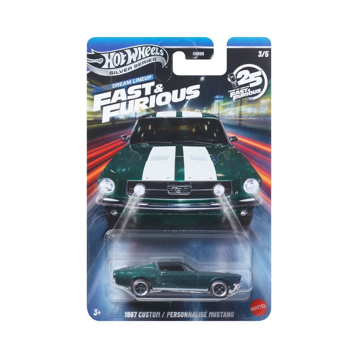 Hot Wheels Fast & Furious 67 Custom Mustang Die-Cast Car JNK49/HNR88