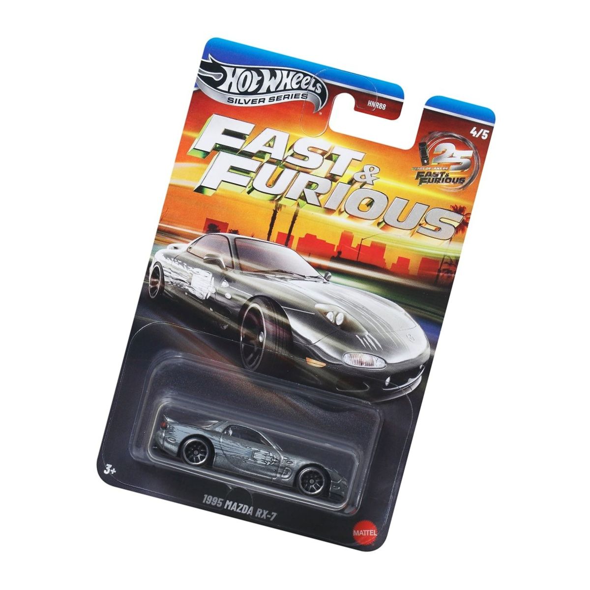 Hot Wheels Fast & Furious '95 Mazda RX-7 Die Cast Toy Car JKX23/HNR88