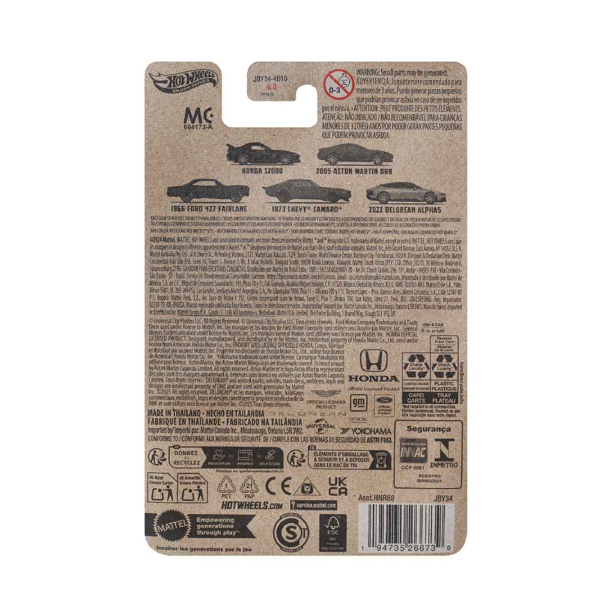 Đồ Chơi Siêu Xe Fast&Furious Honda S2000 (Zn Version) HOT WHEELS HNR88