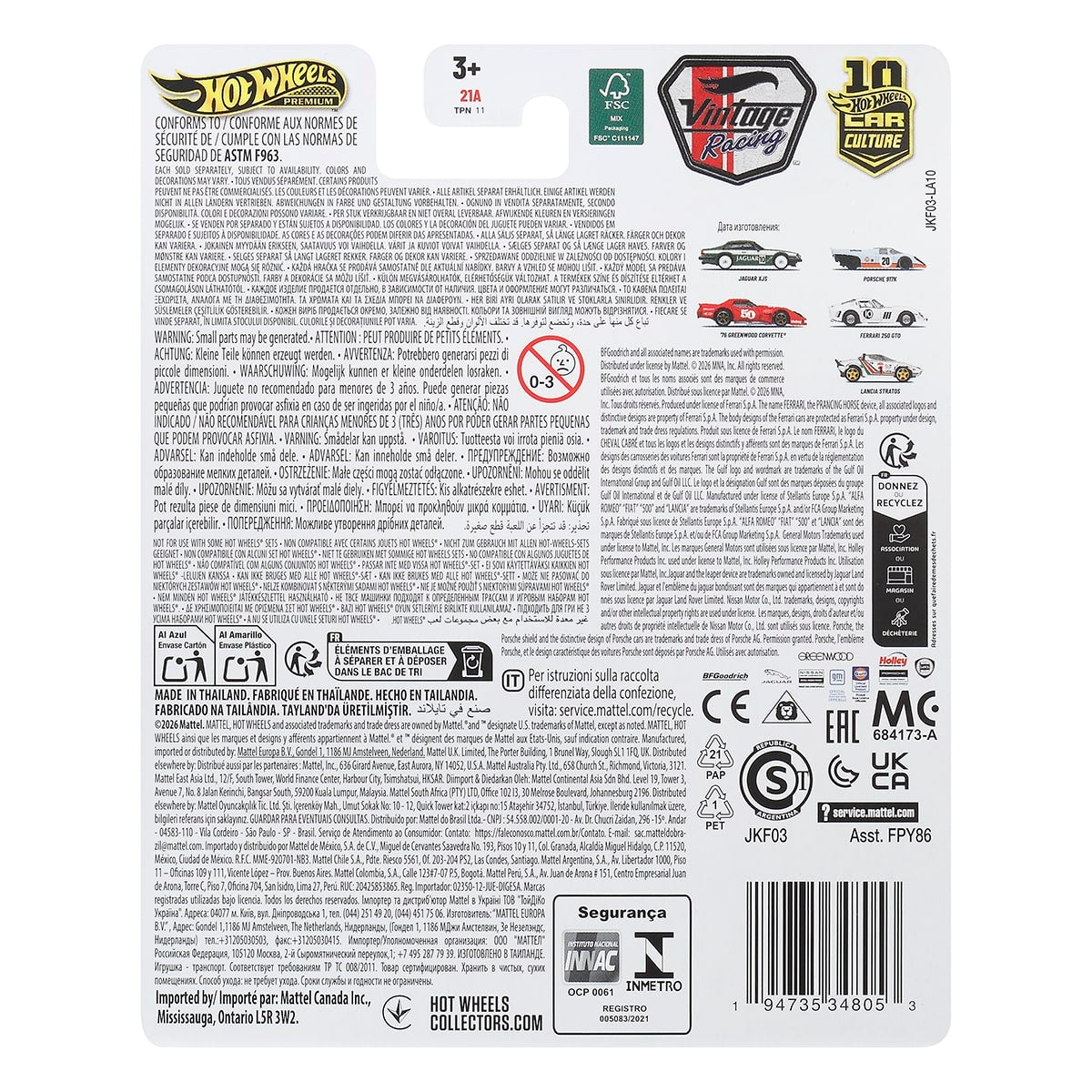 Đồ Chơi Siêu Xe Hot Wheels Hạng Sang PORSCHE 917 K HOT WHEELS JKF03/FPY86