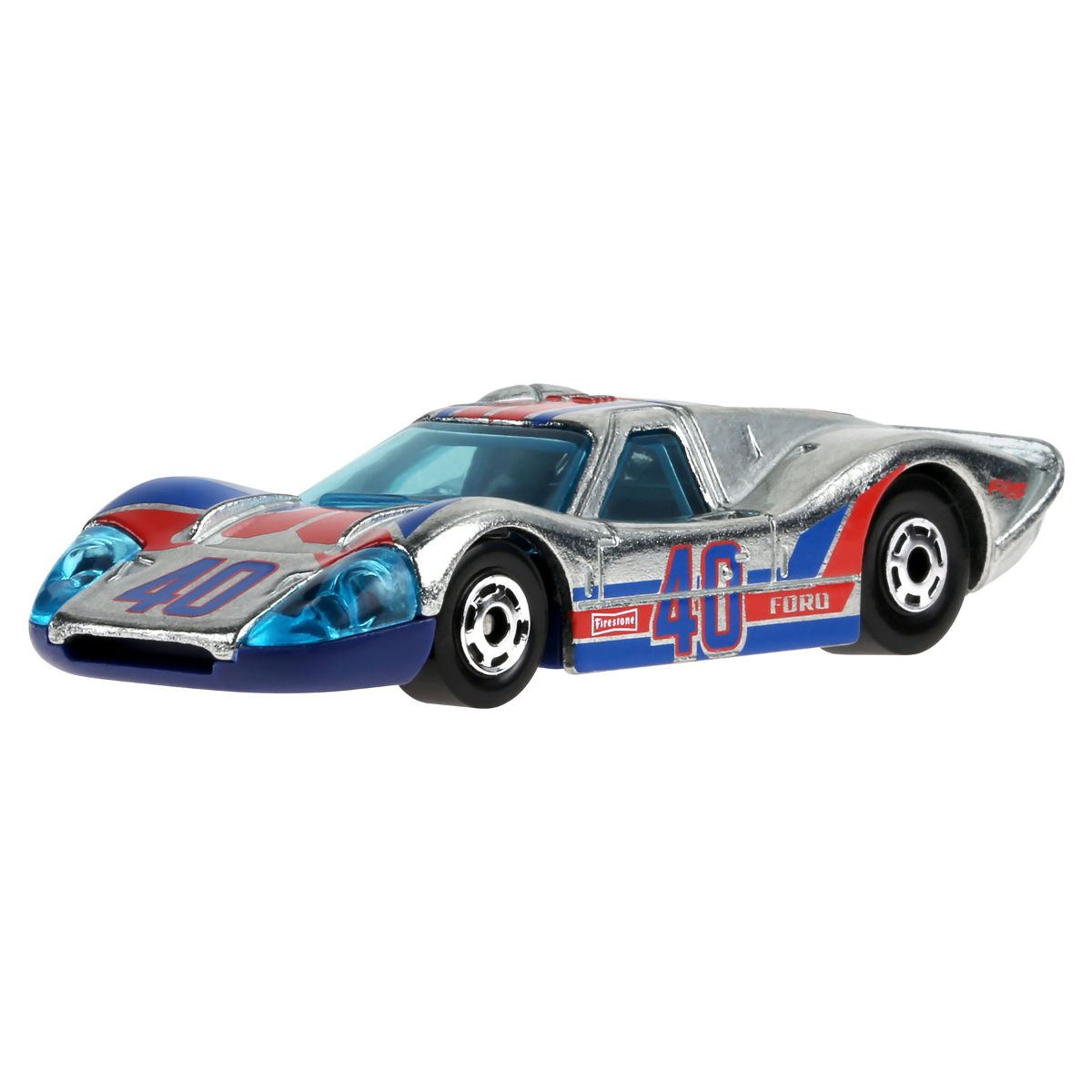 Đồ Chơi Siêu Xe Hot Ones - 1967 Ford GT40 MK.IV HOT WHEELS JBY68