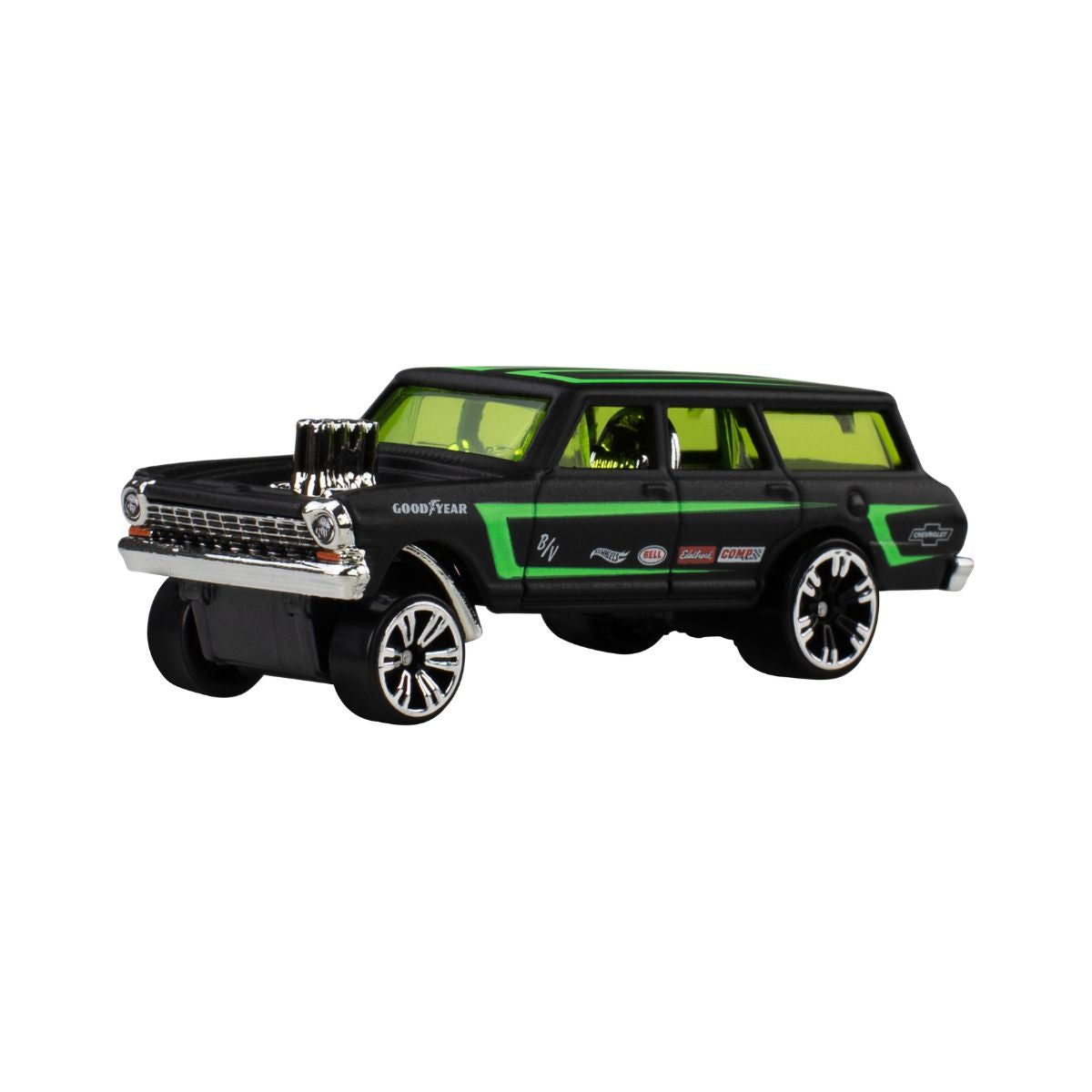 Hot Wheels Neon Speeders 64 Chevy Nova Gasser Die-Cast Car JKX96/HLH72