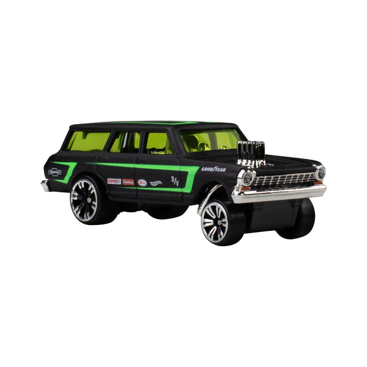 Hot Wheels Neon Speeders 64 Chevy Nova Gasser Die-Cast Car JKX96/HLH72