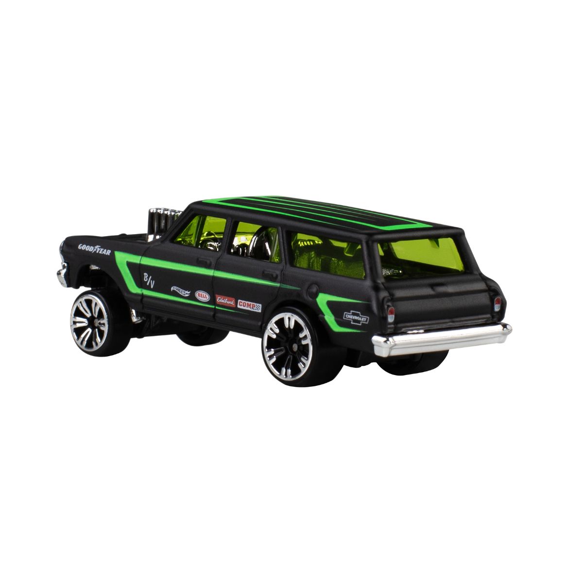 Hot Wheels Neon Speeders 64 Chevy Nova Gasser Die-Cast Car JKX96/HLH72