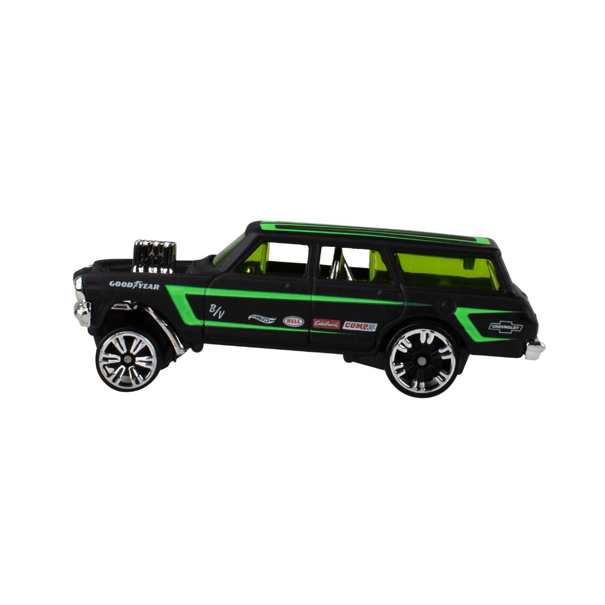 Hot Wheels Neon Speeders 64 Chevy Nova Gasser Die-Cast Car JKX96/HLH72