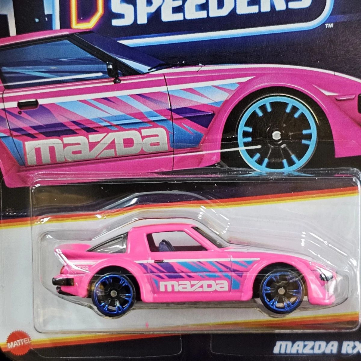 Siêu Xe Neon Speeders MAZDA RX-7 Hot Wheels HLH72