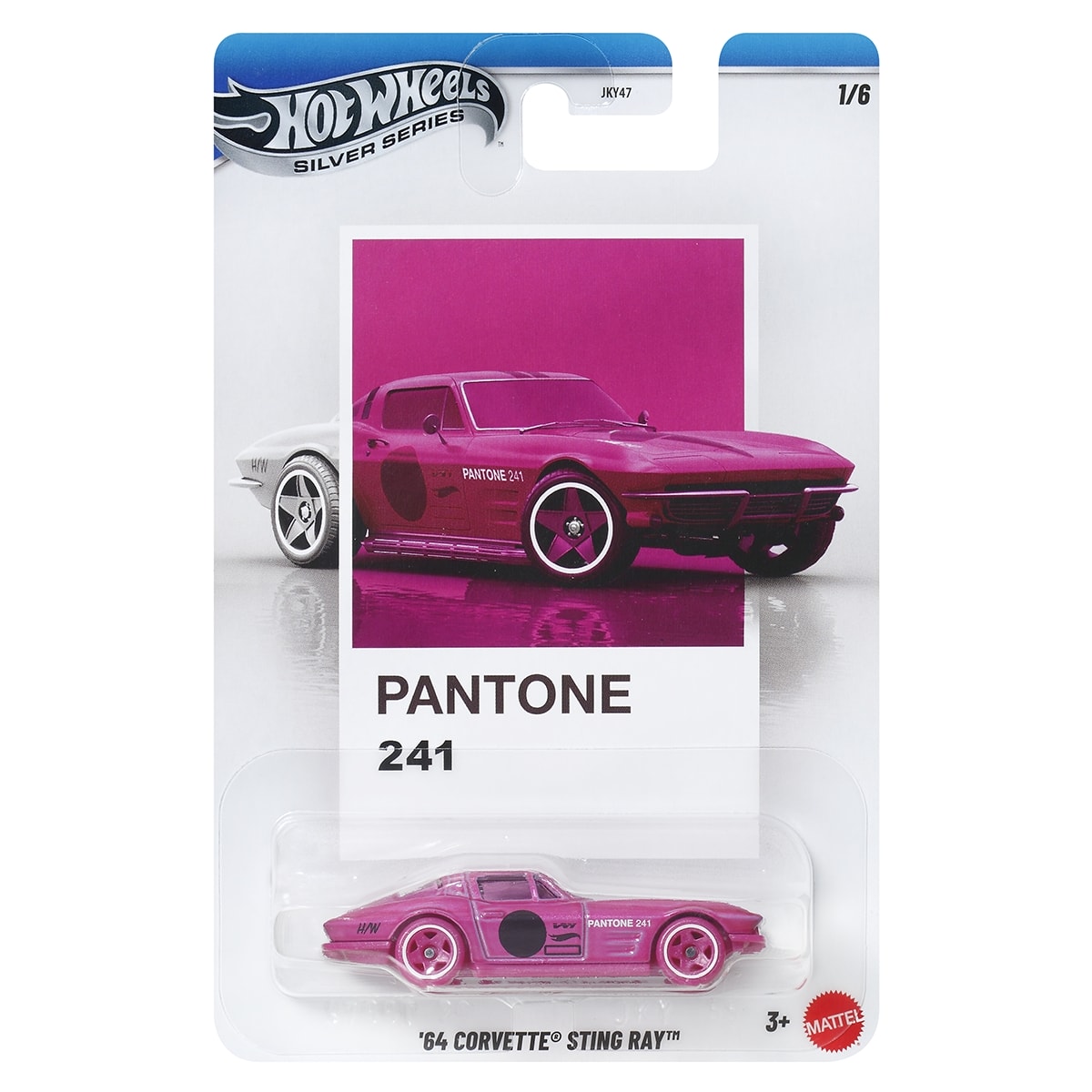 Đồ Chơi Siêu Xe Pantone - 64 Corvette Sting Ray HOT WHEELS JKY55/JKY47