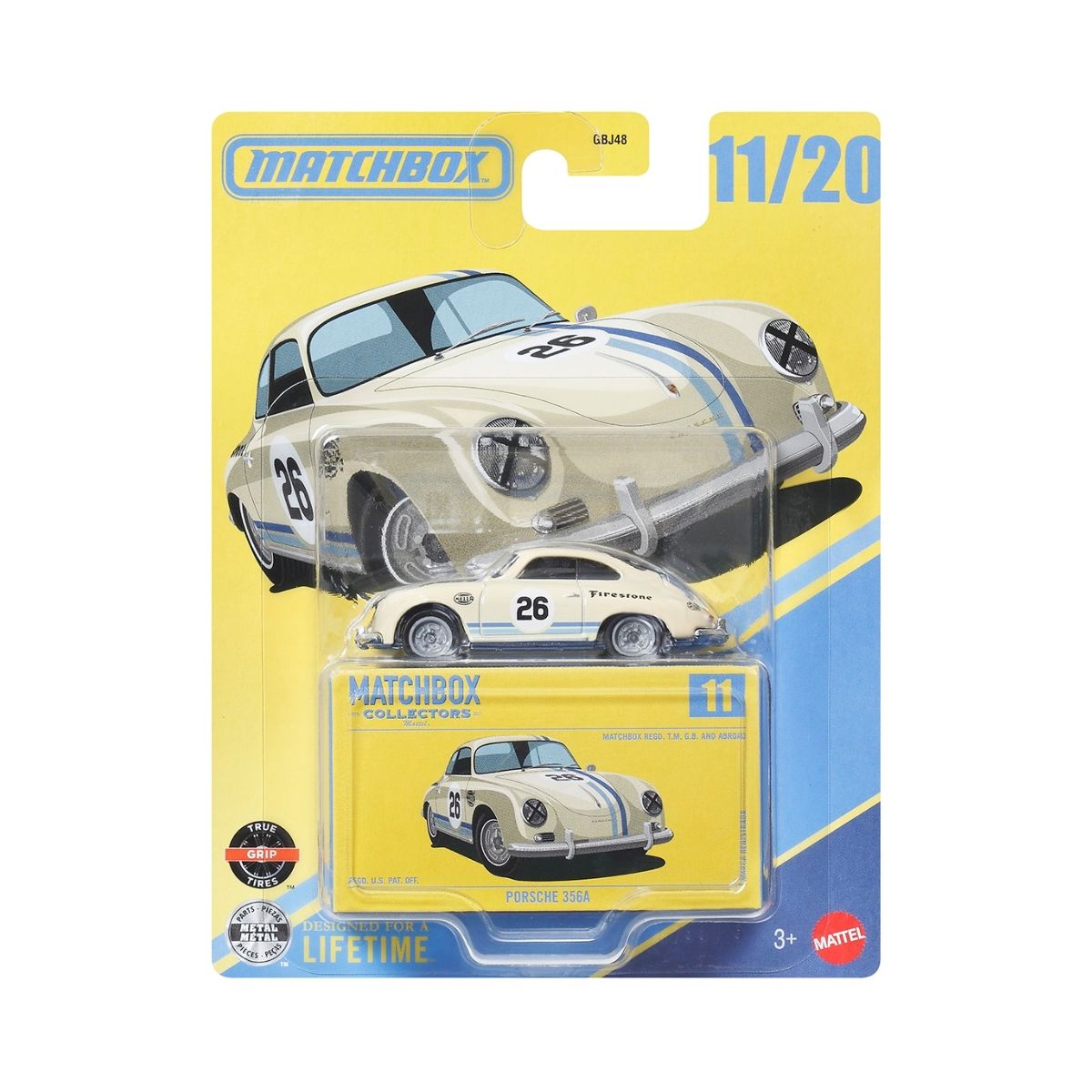 Luxury Collector Supercar Porsche 356 MATCHBOX JJW11/GBJ48