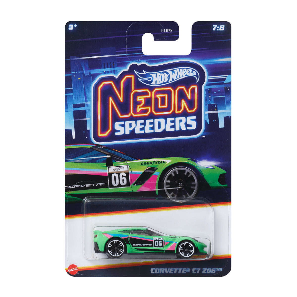 Siêu Xe Neon Speeders Orvette C7 Z06 Hot Wheels Hlh72