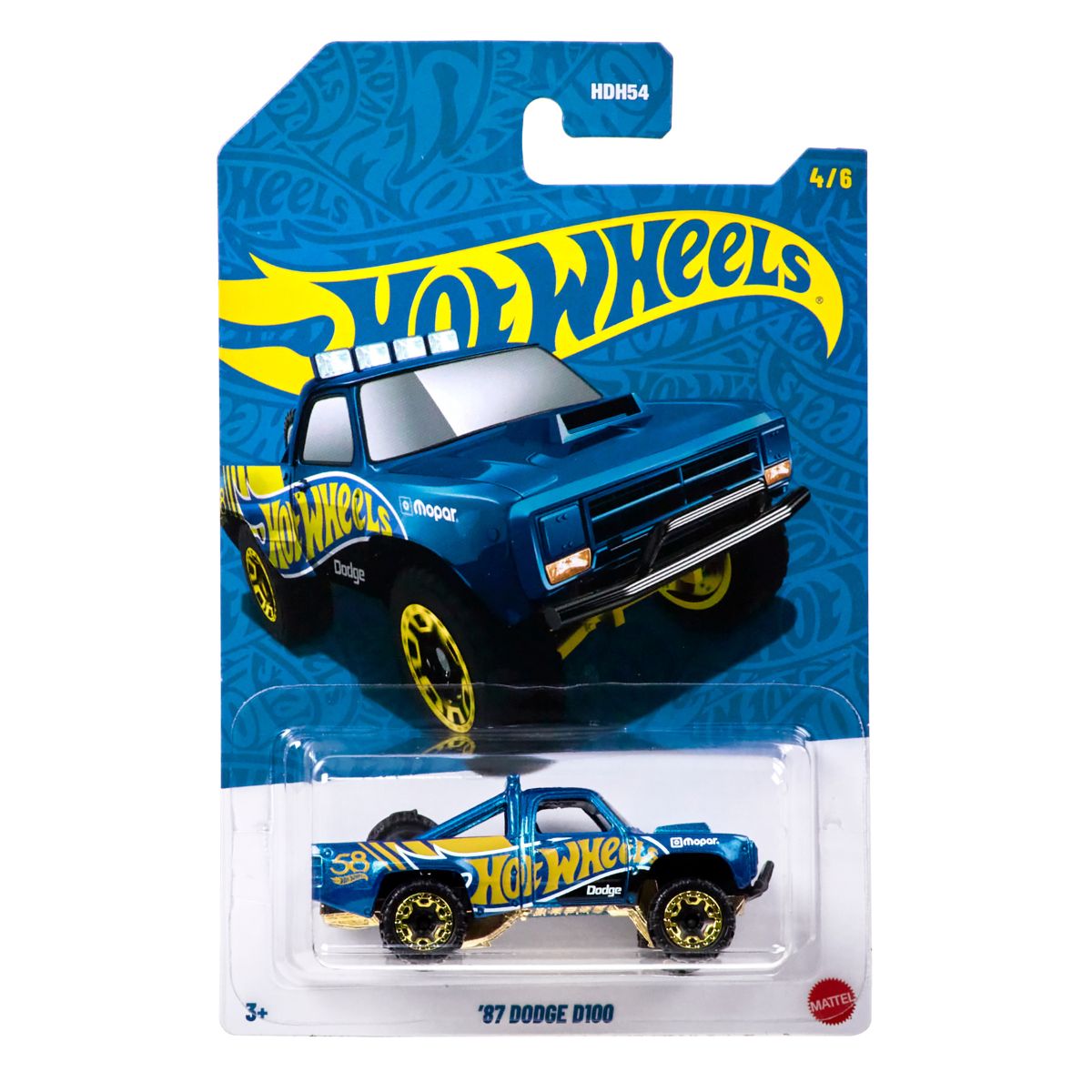 Đồ Chơi Siêu Xe Phiên Bản Ngọc Trai - 87 Dodge D100 HOT WHEELS HDH54