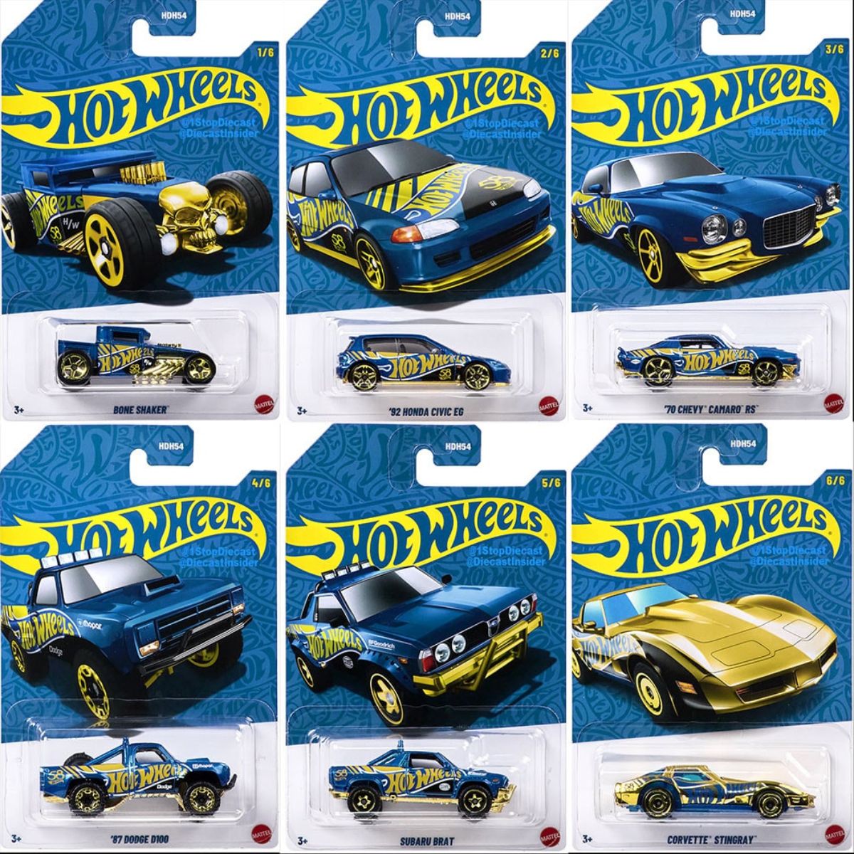 Đồ Chơi Siêu Xe Phiên Bản Ngọc Trai - Bone Shaker HOT WHEELS HDH54
