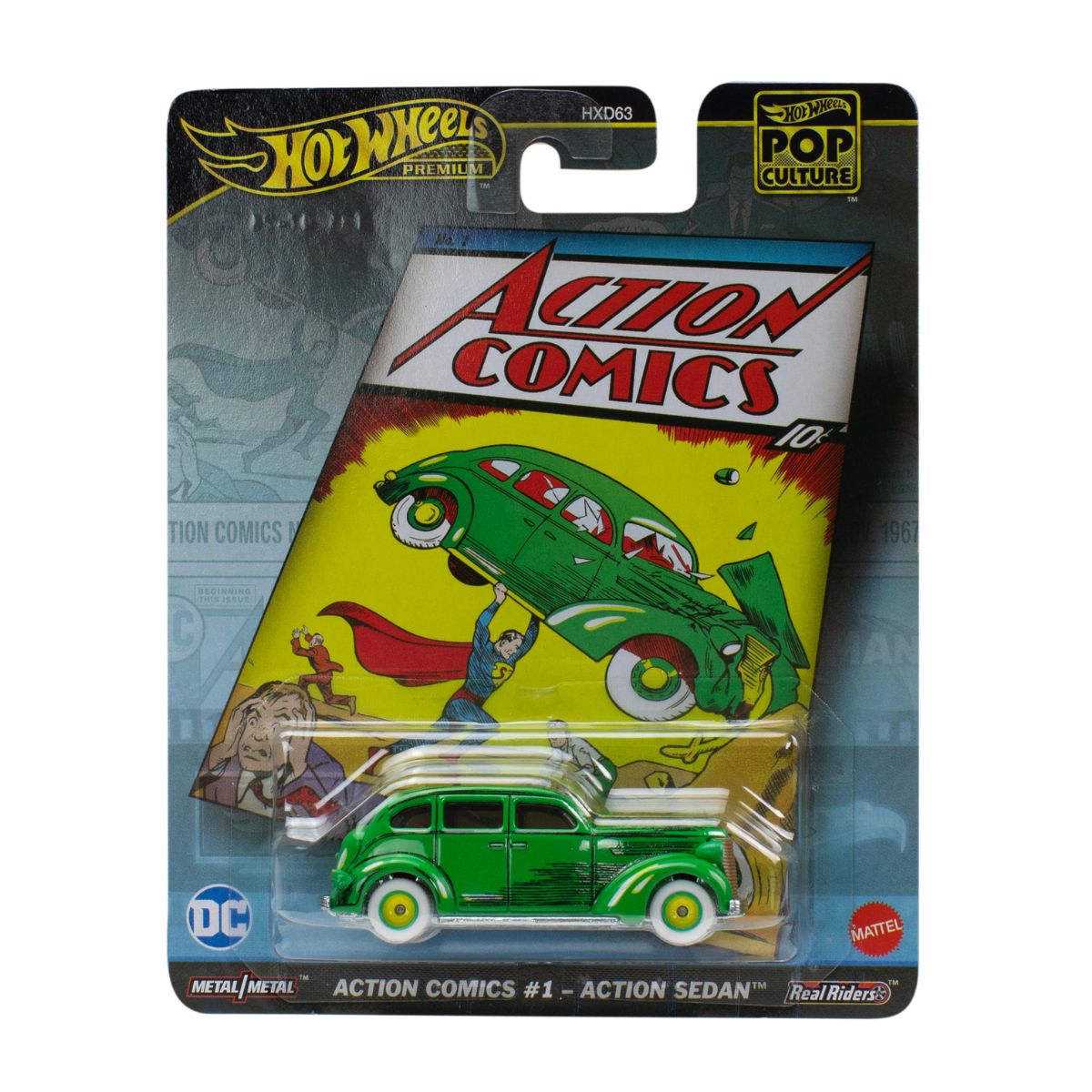 Đồ Chơi Siêu Xe Pop Culture - Action Comics #1 Sedan (Graphics) HOT WHEELS HXD63