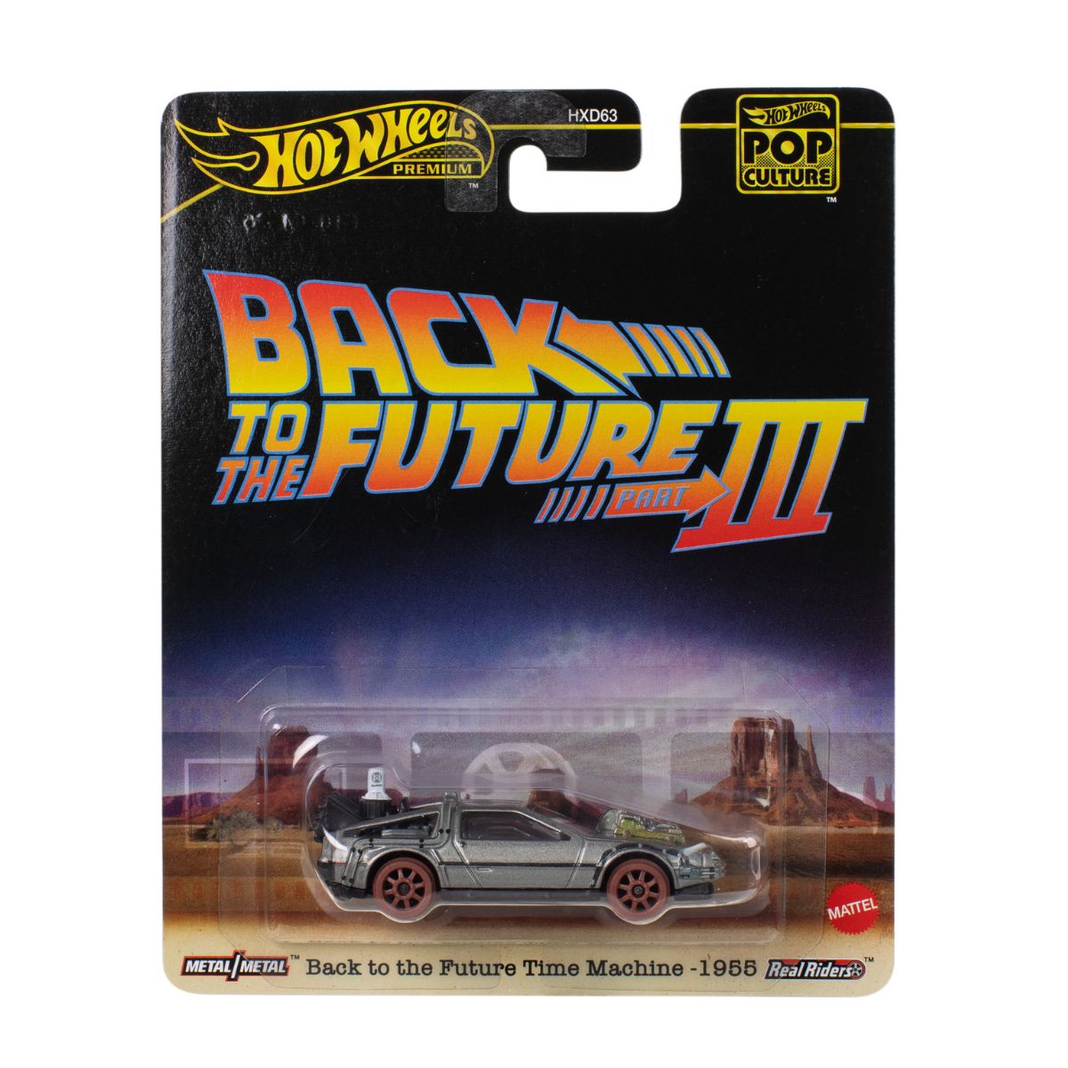 Đồ Chơi Siêu Xe Pop Culture - Back To The Future Time Machine HOT WHEELS HXD63