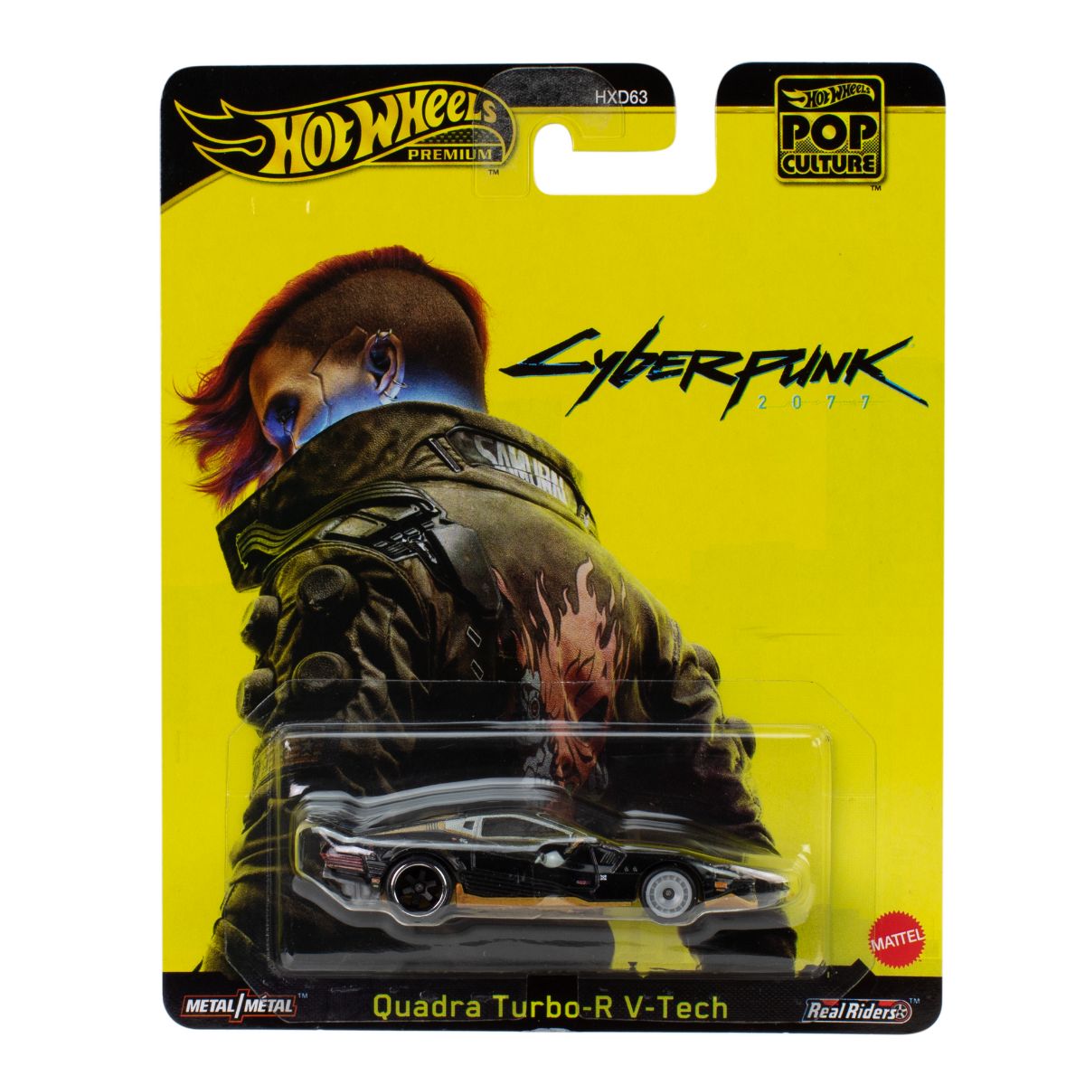 Đồ Chơi Mô Hình Siêu Xe Pop Culture - Cyberpunk Quadra V-Tech Turbo R HOT WHEELS JBL57/HXD63
