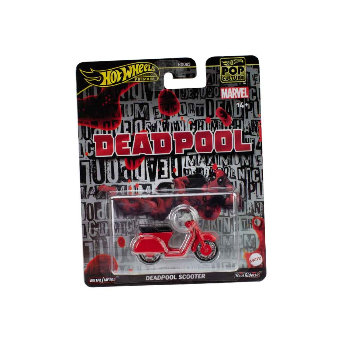 Đồ Chơi Mô Hình Siêu Xe Pop Culture - Deadpool Scooter HOT WHEELS JBL70/HXD63