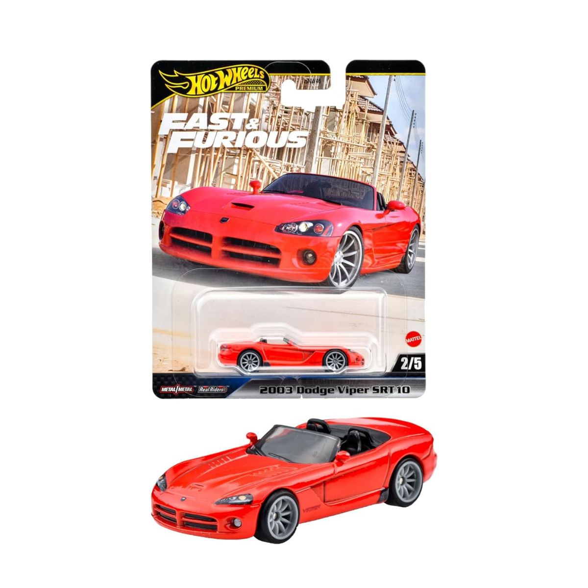 希少　新品　ワイルドスピード　2003年式　Dodge Viper　SRT-10 Đồ Chơi Siêu Xe Premium Fast&Furious 2003 Dodge Viper Srt10 HOT WHEELS