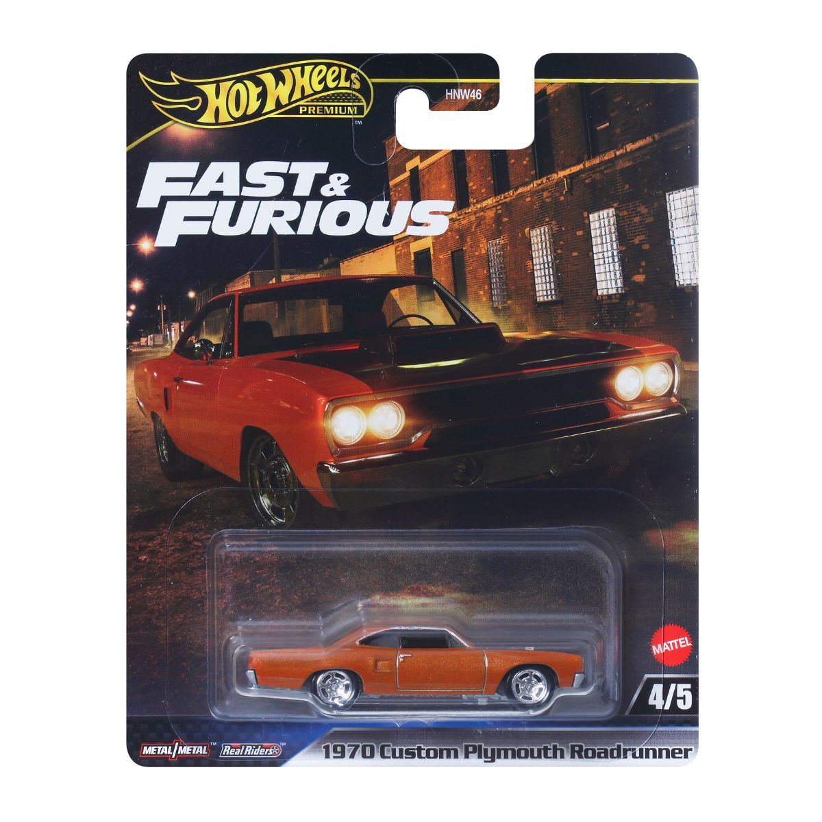 Đồ Chơi Mô Hình Siêu Xe Premium Fast&Furious 70 Plymouth Roadrunner HOT WHEELS HNW46