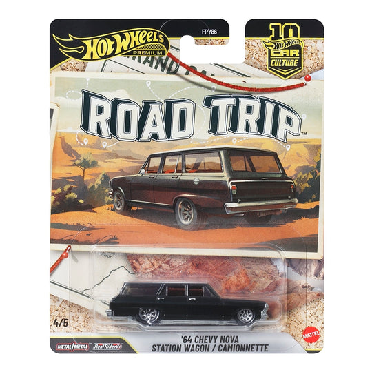 Luxurious supercar toy 64 Chevy Nova Station Wagon HOT WHEELS JKF39/FPY86