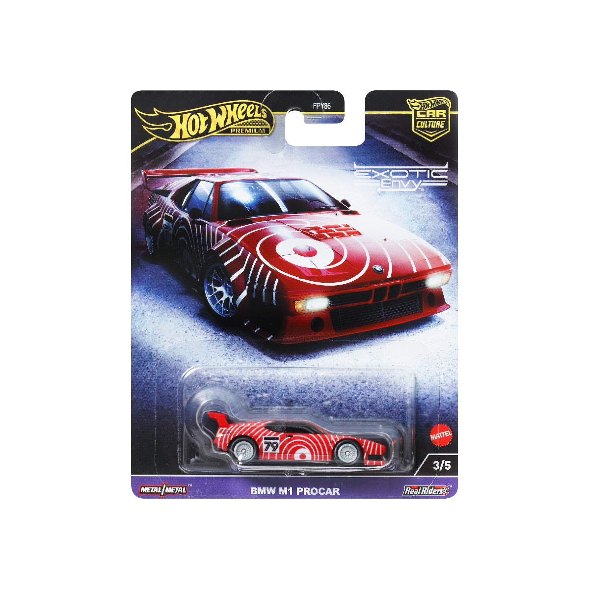 Luxury Supercar BMW M1 PROCAR Hot Wheels FPY86