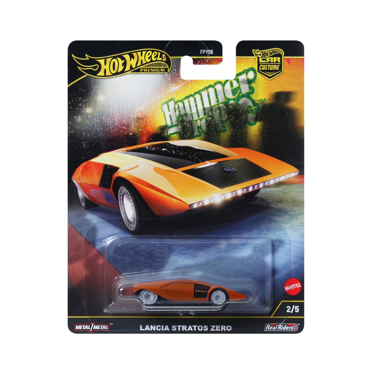 Đồ Chơi Mô Hình Siêu Xe Sang Trọng Lancia Stratos Zero HOT WHEELS HRV77
