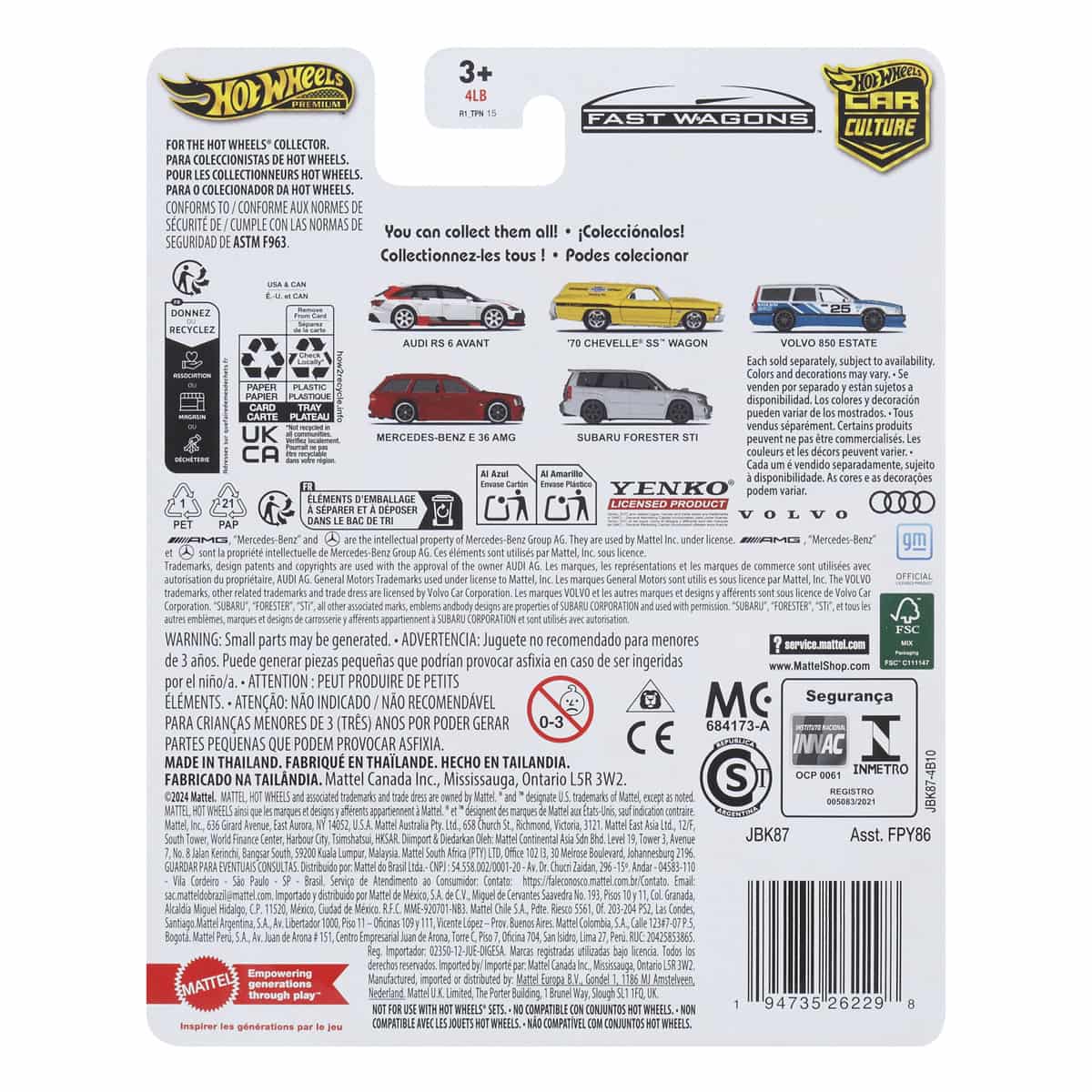 Đồ Chơi Mô Hình Siêu Xe Sang Trọng Subaru Forester STI HOT WHEELS FPY86