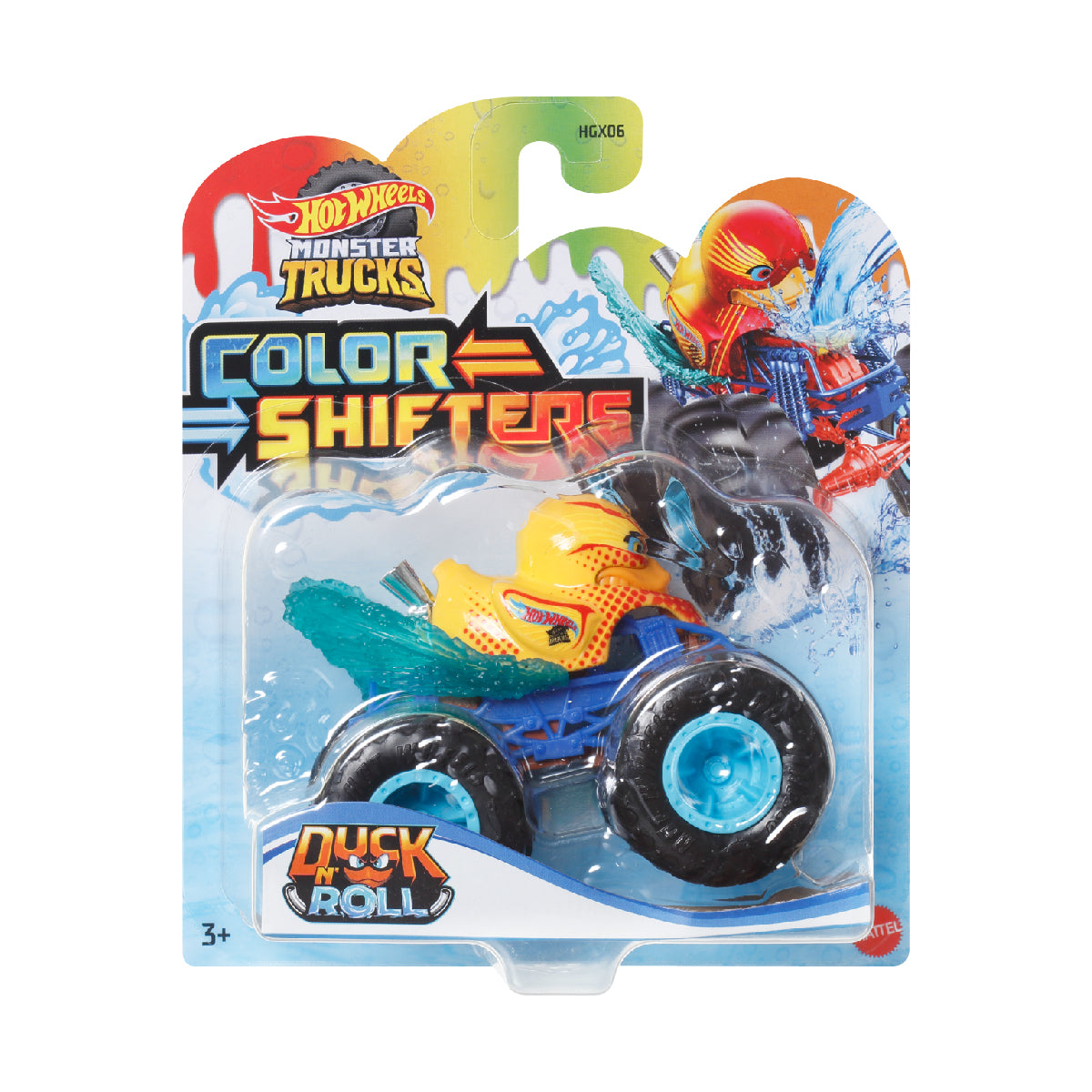 Siêu Xe Tải Quái Vật Monster Trucks Đổi Màu Hot Wheels HGX06
